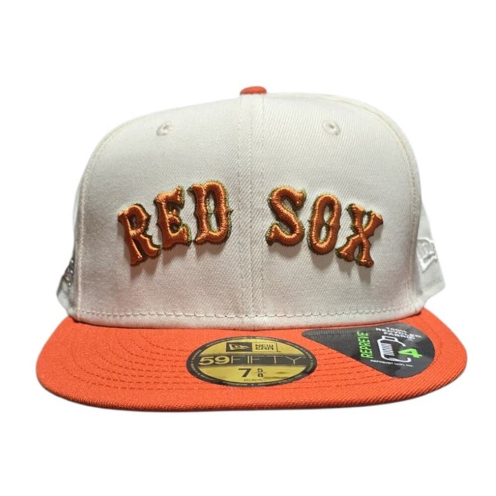 New Era 59Fifty Boston Red Sox 2004 World Series Patch Hat 7 5/8 REPREVE MLB Cap